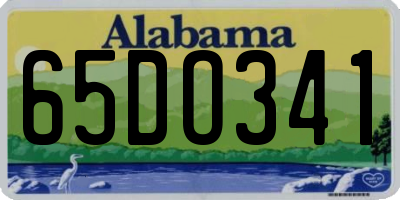 AL license plate 65DO341