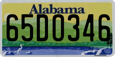 AL license plate 65DO346