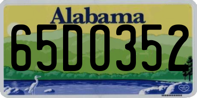 AL license plate 65DO352