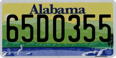 AL license plate 65DO355