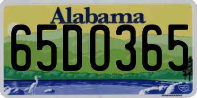 AL license plate 65DO365