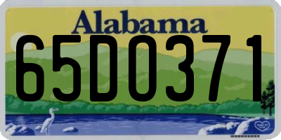 AL license plate 65DO371