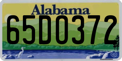 AL license plate 65DO372