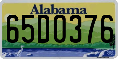 AL license plate 65DO376