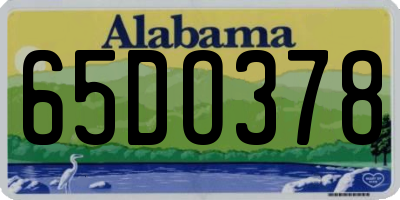 AL license plate 65DO378
