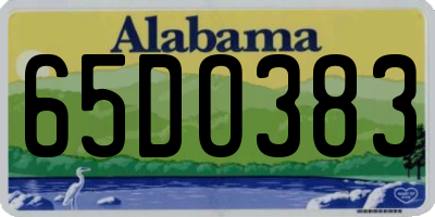 AL license plate 65DO383