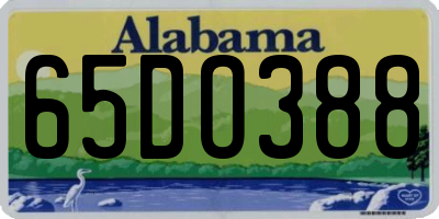 AL license plate 65DO388