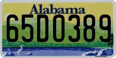 AL license plate 65DO389