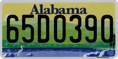 AL license plate 65DO390