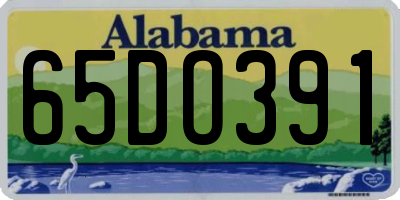 AL license plate 65DO391