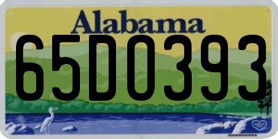 AL license plate 65DO393