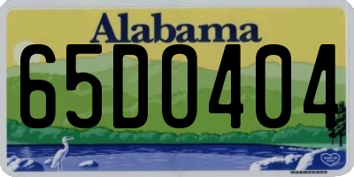 AL license plate 65DO404