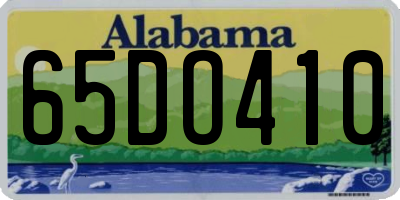 AL license plate 65DO410