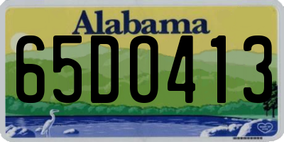 AL license plate 65DO413