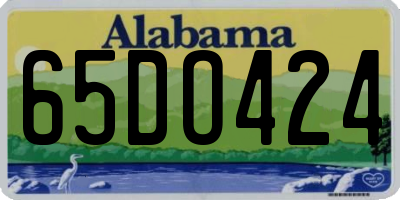 AL license plate 65DO424