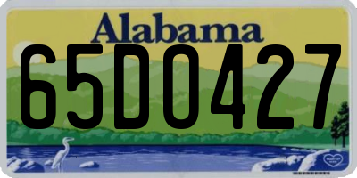 AL license plate 65DO427