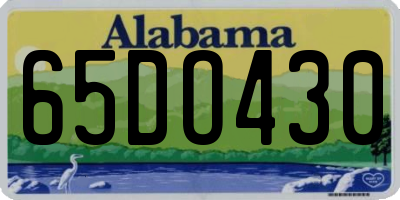 AL license plate 65DO430
