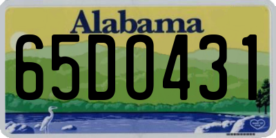 AL license plate 65DO431