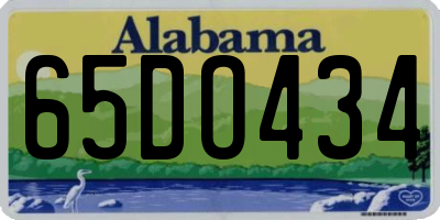 AL license plate 65DO434
