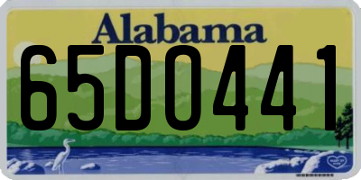 AL license plate 65DO441