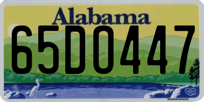 AL license plate 65DO447