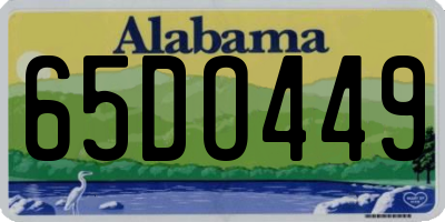 AL license plate 65DO449