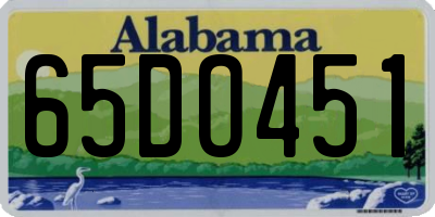 AL license plate 65DO451