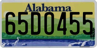 AL license plate 65DO455