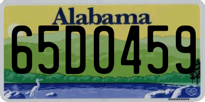 AL license plate 65DO459
