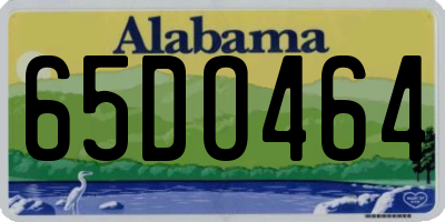 AL license plate 65DO464