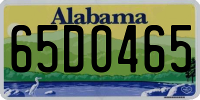 AL license plate 65DO465