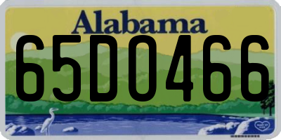 AL license plate 65DO466