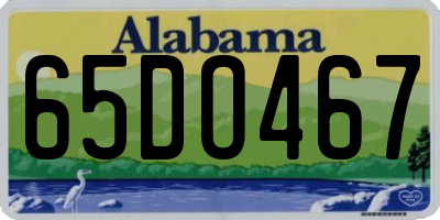AL license plate 65DO467
