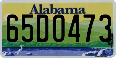 AL license plate 65DO473