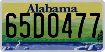 AL license plate 65DO477