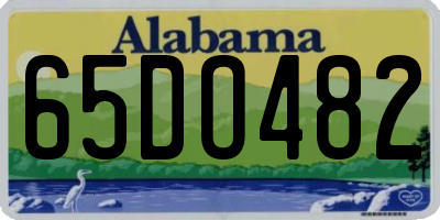 AL license plate 65DO482