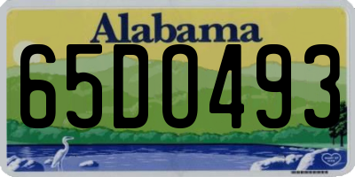 AL license plate 65DO493