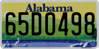 AL license plate 65DO498