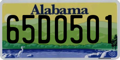 AL license plate 65DO501