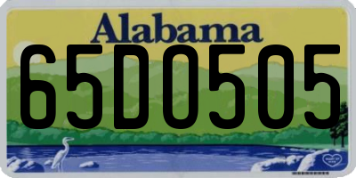 AL license plate 65DO505