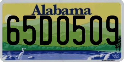 AL license plate 65DO509