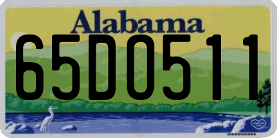 AL license plate 65DO511