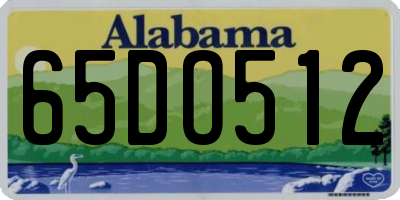 AL license plate 65DO512