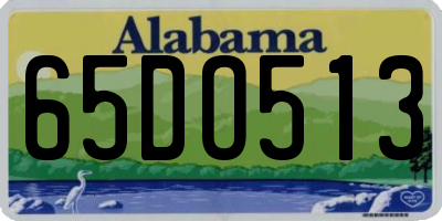 AL license plate 65DO513