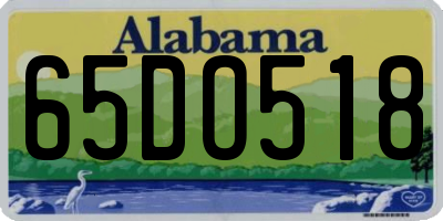 AL license plate 65DO518