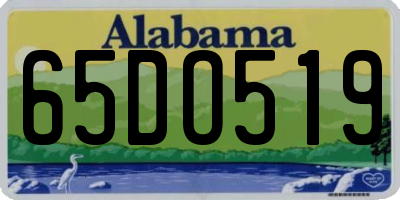 AL license plate 65DO519