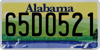 AL license plate 65DO521