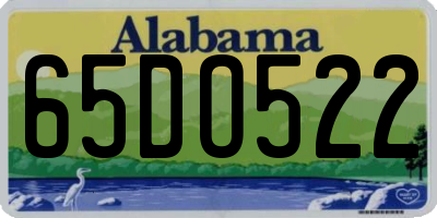 AL license plate 65DO522