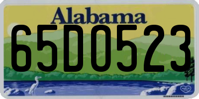 AL license plate 65DO523