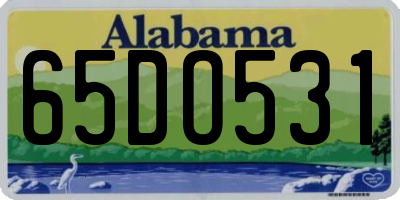 AL license plate 65DO531